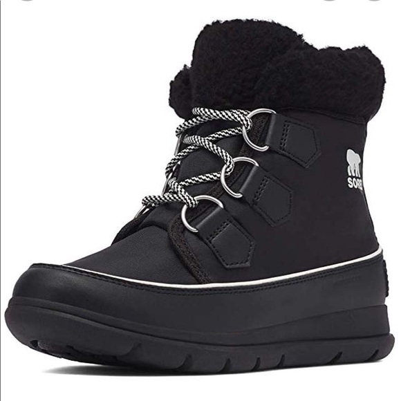 Sorel Explorer Carnival Nylon Winter Boots - Black - Picture 6 of 13